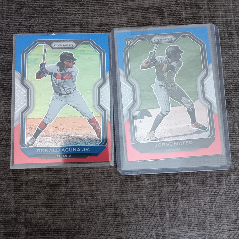 Panini Prizm Trading Cards - Red, Blue, Silver